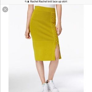 Rachel Roy Crochet Knit Top and Skirt